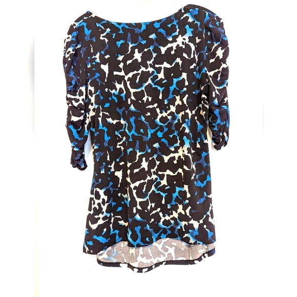Blouse-Alfani-Large-Black/Blue/White - Picture 2 of 6